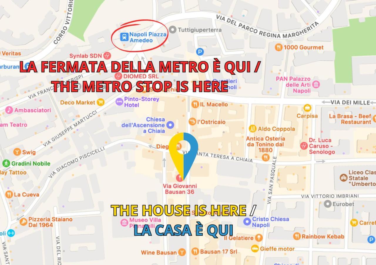 Metro Amedeo - Stanza Privata Con Vasca Idromassaggio Διαμέρισμα Νάπολη Εξωτερικό φωτογραφία